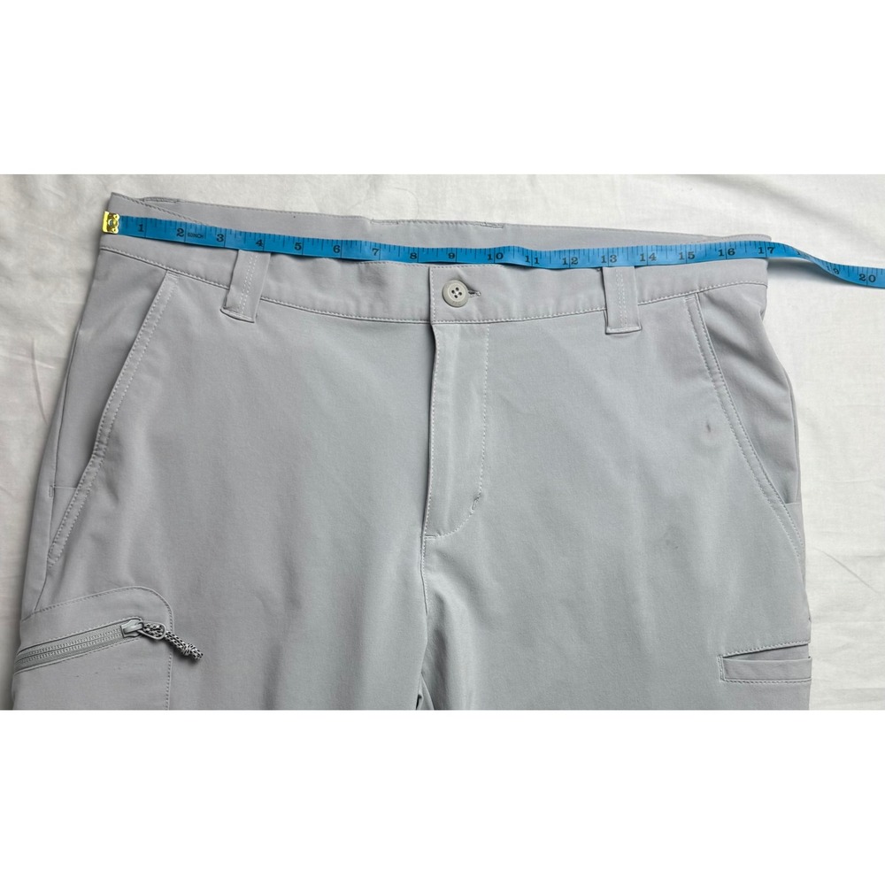 Columbia PFG Men's Gray Water Repellent Outdoor Cargo Pants Size 34x32 fishing - Picture 10 of 16